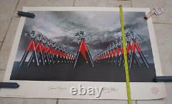 Pink Floyd -The Wall Marching Hammer- Roger Waters Plate Signed Lithograph