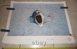 Pink Floyd -The Wall Scream- Roger Waters Plate Signed Lithograph