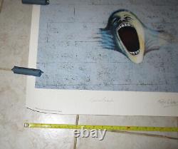 Pink Floyd -The Wall Scream- Roger Waters Plate Signed Lithograph