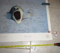 Pink Floyd -The Wall Scream- Roger Waters Plate Signed Lithograph