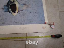 Pink Floyd -The Wall Scream- Roger Waters Plate Signed Lithograph