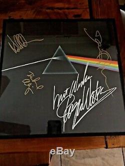Pink Floyd Waters Gilmore Mason Wright Signed Dark Side Of The Moon Coa & Lp