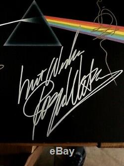 Pink Floyd Waters Gilmore Mason Wright Signed Dark Side Of The Moon Coa & Lp