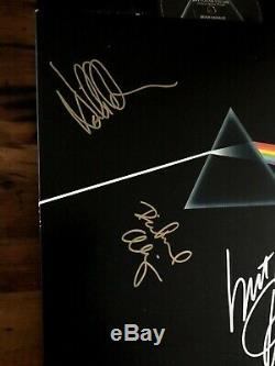 Pink Floyd Waters Gilmore Mason Wright Signed Dark Side Of The Moon Coa & Lp