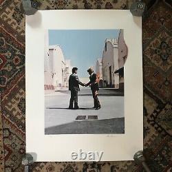 Pink Floyd Wish You Were Here artwork print signed by Storm Thorgerson