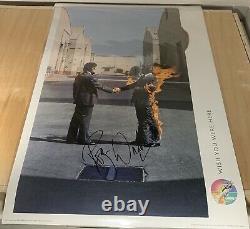 Pink Floyd Wish You Were Here signed poster Roger Waters proof