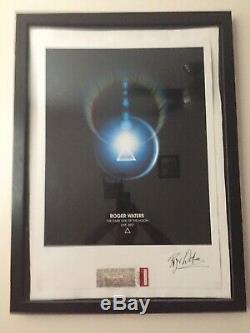 Pink Floyd dark Side Of The Moon Poster Signed by Roger Waters