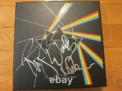 Pink Floyd signed lp Dark Side box set ACOA Exact Proof! Roger Waters Nick Mason