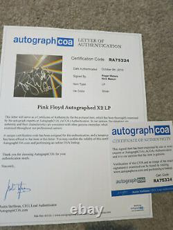 Pink Floyd signed lp Dark Side box set ACOA Exact Proof! Roger Waters Nick Mason