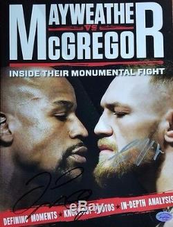 RARE! Floyd Mayweather Conor McGregor Hand Signed Magazine Todd Mueller COA