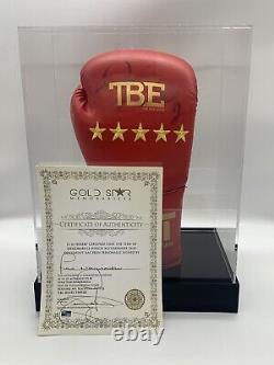 RARE Floyd Mayweather Signed Boxing Glove + COA + PROOF + CASE AUTOGRAPH TBE TMT