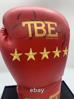 RARE Floyd Mayweather Signed Boxing Glove + COA + PROOF + CASE AUTOGRAPH TBE TMT