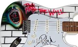 ROGER WATERS Autograph Signed PINK FLOYD THE WALL Airbrushed Fender Guitar RACC