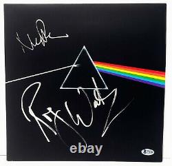 ROGER WATERS & NICK MASON Signed Pink Floyd DARK SIDE OF THE MOON Album LP BAS