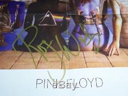 ROGER WATERS SIGNED BACK CATALOGUE FOLD OUT POSTER 15x21 PINK FLOYD PROOF