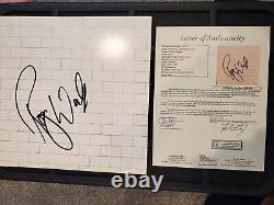 ROGER WATERS SIGNED PINK FLOYD THE WALL ALBUM FULL JSA LETTER proof