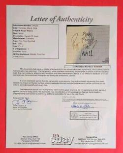 ROGER WATERS SIGNED PINK FLOYD THE WALL CD ALBUM WITH JSA COA LETTER psa bas