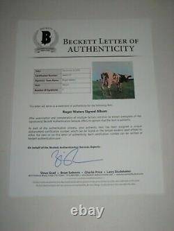 ROGER WATERS Signed Pink Floyd ATOM HEART MOTHER LP ALBUM COVER with Beckett LOA