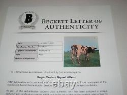 ROGER WATERS Signed Pink Floyd ATOM HEART MOTHER LP ALBUM COVER with Beckett LOA