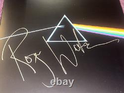 ROGER WATERS Signed Pink Floyd DARK SIDE LP ALBUM COVER with PSA COA