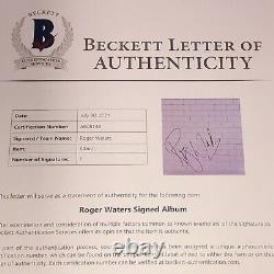 ROGER WATERS Signed Pink Floyd THE WALL LP ALBUM COVER with Beckett (BAS) LOA