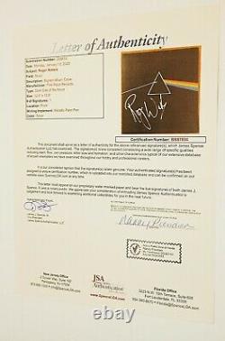 ROGER WATERS The Dark Side Of The Moon SIGNED + FRAMED Vinyl JSA COA PINK FLOYD