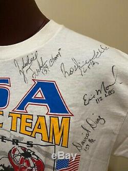 Rare 1996 Us Olympic Boxing Team Signed Auto Shirt Floyd Mayweather Jr +17 Sigs