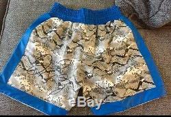 Rare Floyd Mayweather Hand Signed Boxing Trunks with Proof of Signing
