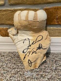 Rare! Floyd Mayweather Jr Signed Auto Boxing Fight Worn L Hand Wrap Jsa Wbc Loa