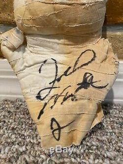 Rare! Floyd Mayweather Jr Signed Auto Boxing Fight Worn L Hand Wrap Jsa Wbc Loa