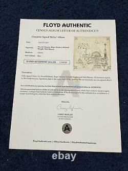 Rare Fully Signed Pink Floyd Relics Album Gilmour Waters Wright Mason Tracks FA