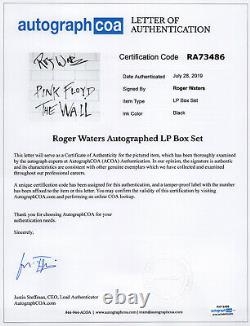 Rare ROGER WATERS signed PINK FLOYD THE WALL RSD BOX SET Exact Proof ACOA COA