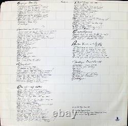 Roger Waters & David Gilmour Pink Floyd Signed The Wall Album Sleeve BAS #A02050
