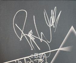 Roger Waters & Nick Mason Autographed Pink Floyd 18x22 Canvas PSA LOA 24433