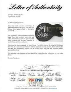Roger Waters & Nick Mason Pink Floyd Authentic Signed Guitar PSA/DNA #Q02682