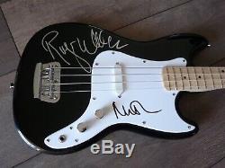 Roger Waters Nick Mason Pink Floyd Signed Autographed Bass Guitar BAS Certified