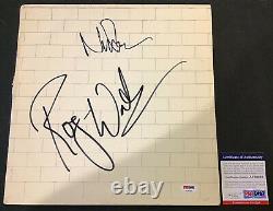 Roger Waters Nick Mason Signed Auto Pink Floyd The Wall Album LP PSA No Vinyl