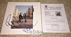 Roger Waters Nick Mason Signed Pink Floyd Wish You Were Here Vinyl Album Bas