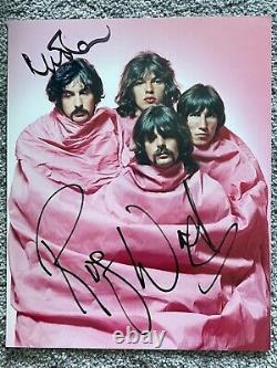 Roger Waters + Nick Mason signed 8x10 JSA COA Full Letter Pink Floyd psa bas