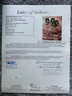 Roger Waters + Nick Mason signed 8x10 JSA COA Full Letter Pink Floyd psa bas