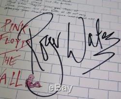 Roger Waters PINK FLOYD Signed Autograph 30x40 The Wall Complete Lyrics Poster
