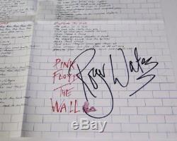 Roger Waters PINK FLOYD Signed Autograph 30x40 The Wall Complete Lyrics Poster
