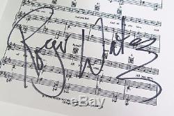 Roger Waters PINK FLOYD Signed Autograph Eclipse Sheet Music Dark Side Of The