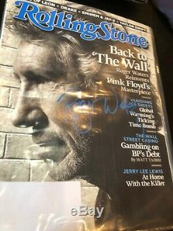Roger Waters Pink Floyd Hand Signed Rolling Stone Magazine Autograph