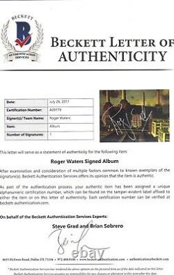 Roger Waters Pink Floyd Legend Signed Autographed Animal Vinyl Album Bas #09779