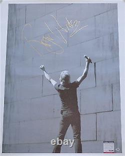 Roger Waters Pink Floyd Signed 30x40 Canvas Psa Coa S79280