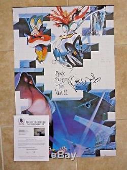 Roger Waters Pink Floyd Signed Autograph 24x36 Poster BAS Certified The Wall #6