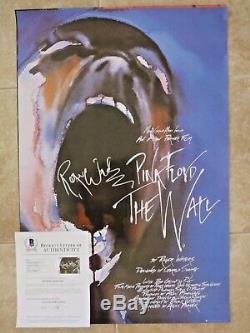 Roger Waters Pink Floyd Signed Autographed 24x36 Poster BAS Certified The Wall