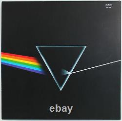 Roger Waters Pink Floyd Signed The Dark Side Of The Moon Album Cover BAS #A11013