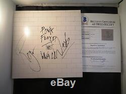 Roger Waters Pink Floyd Signed The Wall Album Cover BAS COA LOA Autograph